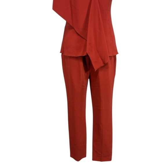 Rosetta Getty Cady Draped Stretch Top and  Cropped Pants Set Size 6 - Picture 9 of 12
